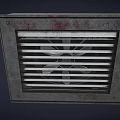 Industrial Equipment Metal Casing with Grille Design and Internal Fan Structure for Ventilation