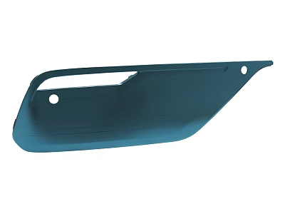 Blue Metal Mechanical Component With Holes Durable Part For Industrial Equipment Use 3d model