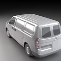 Silver Modern Utility Vehicle Exterior Design With Sliding Doors Front Grille And Spacious Cabin