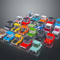 Colorful Toy Cars Collection With Various Models Bright Colors And Diverse Designs