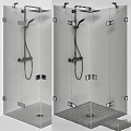 modern shower sauna shower sauna 3d model