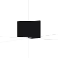 Contemporary Flat Screen Television With Black Frame And Sleek Silver Stand Design