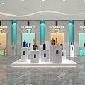 Gubeichun Group Exhibition Hall Interior With Wine Bottles On Display Platforms And Background Walls