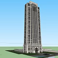 High Rise Residential Buildings Featuring Central Green Courtyard In Urban Setting