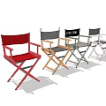 XTRA FINE Armchair Collection With Red Natural Wood Silver And White Designs
