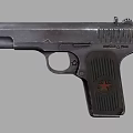 Vintage Metal Pistol With Magazine And Detailed Grip Design Features