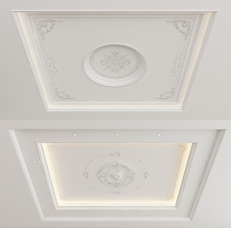 European-style ceiling 3d model