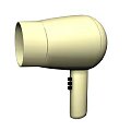 Beige Hair Dryer With Sleek Design Practical Daily Electrical Appliance For Home Use