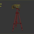 High Quality Professional Camcorder Electronic Appliance Mounted on Stable Tripod Stand