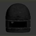Durable Black Tactical Helmet With Reinforced Shell Ear Flaps And Adjustable Straps 3d model