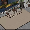 Elegant New Chinese Solid Wood Luohan Bed With Comfortable Cushions Pillows And Small Tea Table