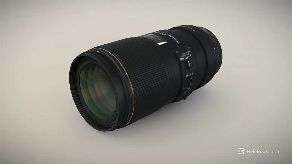 High Quality Professional Digital Camera Lens With Telephoto Design And Multi Coated Optics 3d model 