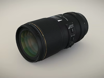 High Quality Professional Digital Camera Lens With Telephoto Design And Multi Coated Optics 3d model