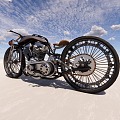 Vintage Motorcycle Luxury Motorcycle 3d model