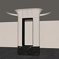 Modern Columns Special-shaped Columns Creative Columns Decorative Columns Styling Columns Hotel Lobby Columns 3d model