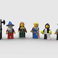 Building Blocks Minifigures With Various Character Roles And Colorful Detailed Outfits