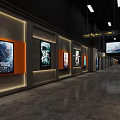 Modern Cinema Interior With Welcome Sign Movie Posters Ticket Machines And Film Reality Dream Slogan