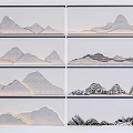 Layered Mountain Shaped Garden Ornaments With Various Styles And Decorative Design For Home Decoration
