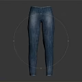 Stylish Blue Denim Jeans With Straight Leg Design For Casual Use