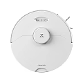 Modern Robotic Vacuum Cleaner With White And Black Design For Efficient Home Cleaning