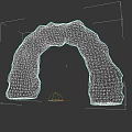 Wood Stone Arch Decorative Piece With Natural Texture For Home Decor