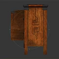 Dark Brown Traditional Wooden Storage Cabinet Featuring Drawers Carved Details And Elegant Leg Design