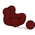 Modern Single Sofa Lazy Sofa Chair 3d model