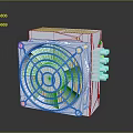 White Compact Household Ventilation Fan With Efficient Cooling System And Practical Design