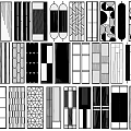 Stylish Room Dividers Featuring Diverse Patterns And Textured Designs For Interior Spaces 3d model