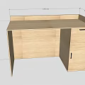 Wooden L Shaped Functional Desk With Drawer Cabinet And Specific Dimensions For Home Use