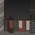 Elegant Modern Jewelry Store Interior With Marble Walls And Display Cases