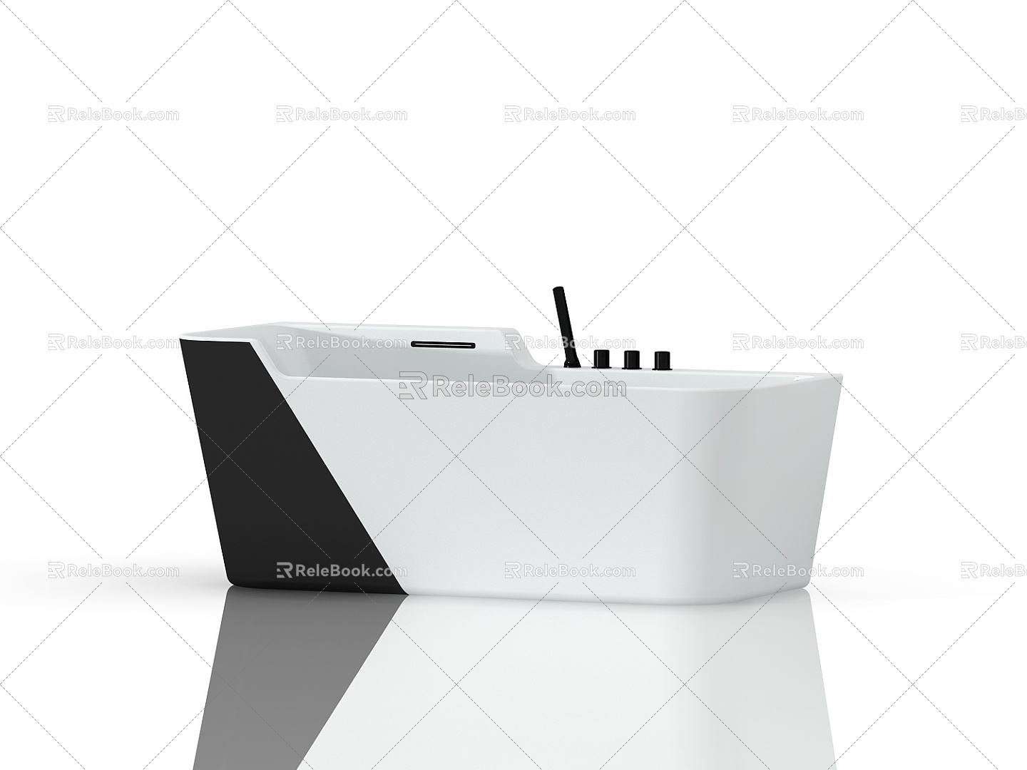 ceramic bathtub 3d model