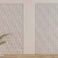 Modern wall three-dimensional wall modeling wall 3d model