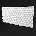 3D Hexagonal Patterned Background Wall with Textured Surface for Modern Interior Decor