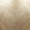 Elegant Wooden Floor Planks With Herringbone Pattern And Wavy Edges