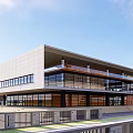 Modern School Buildings With Green Roofs And Varied Architectural Designs In Landscaped Campus