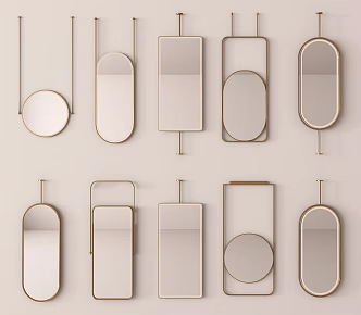 Modern Mirror Bathroom Mirror Makeup Mirror Bathroom Mirror Decorative Mirror 3d model