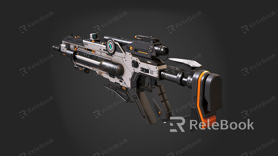 Modern Sci-Fi Gun Rifle model