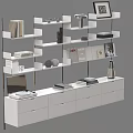 Modern Track Bookshelf 3d model
