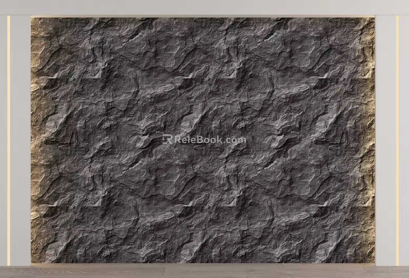 rubble background wall 3d model