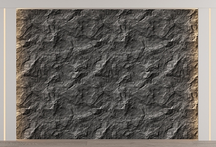 rubble background wall 3d model