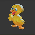 Cute Duck Shaped Kids Chair With 3D Design And Thumb Up Detail