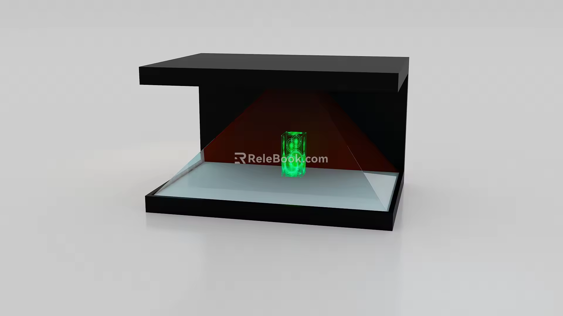 modern holographic projection holography 3d model