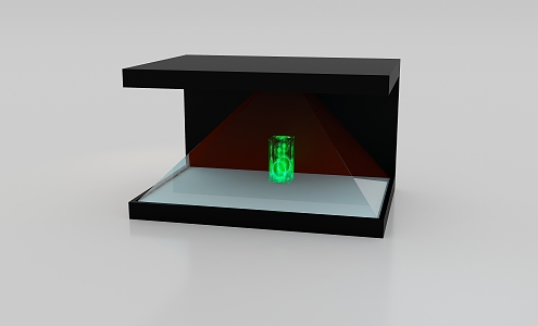 modern holographic projection holography 3d model