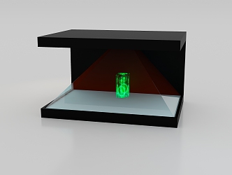 modern holographic projection holography 3d model