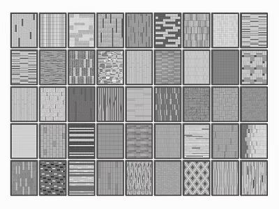 Square Paving Design With Various Patterns And Textures For Urban Plazas 3d model