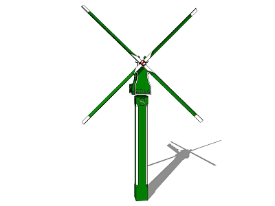 Modern Windmill Dutch Car 3d model