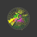Aerial Urban Planning Layout With Modern Buildings Streets And Green Landscaping