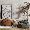 Modern Lazy Sofa 3d model