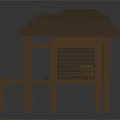 Wooden Pavilion Designs With Brown Roofs Platforms And Glass Windows